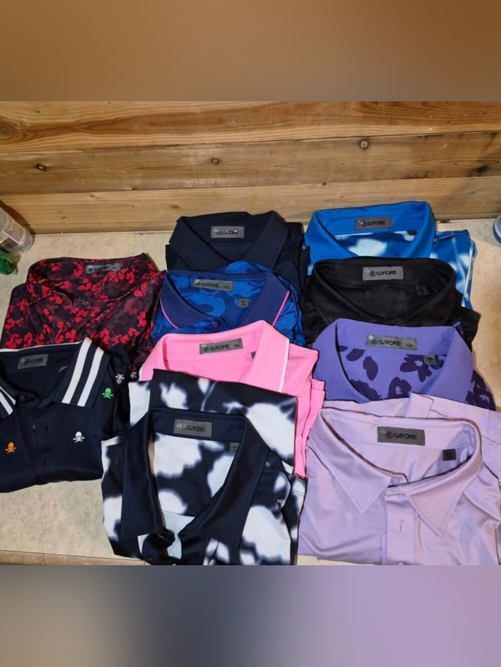 G/Fore Polo Shirts Lot Of 10 Mens Size XL